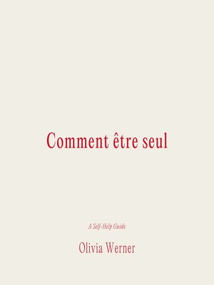 cover image of Comment être seul